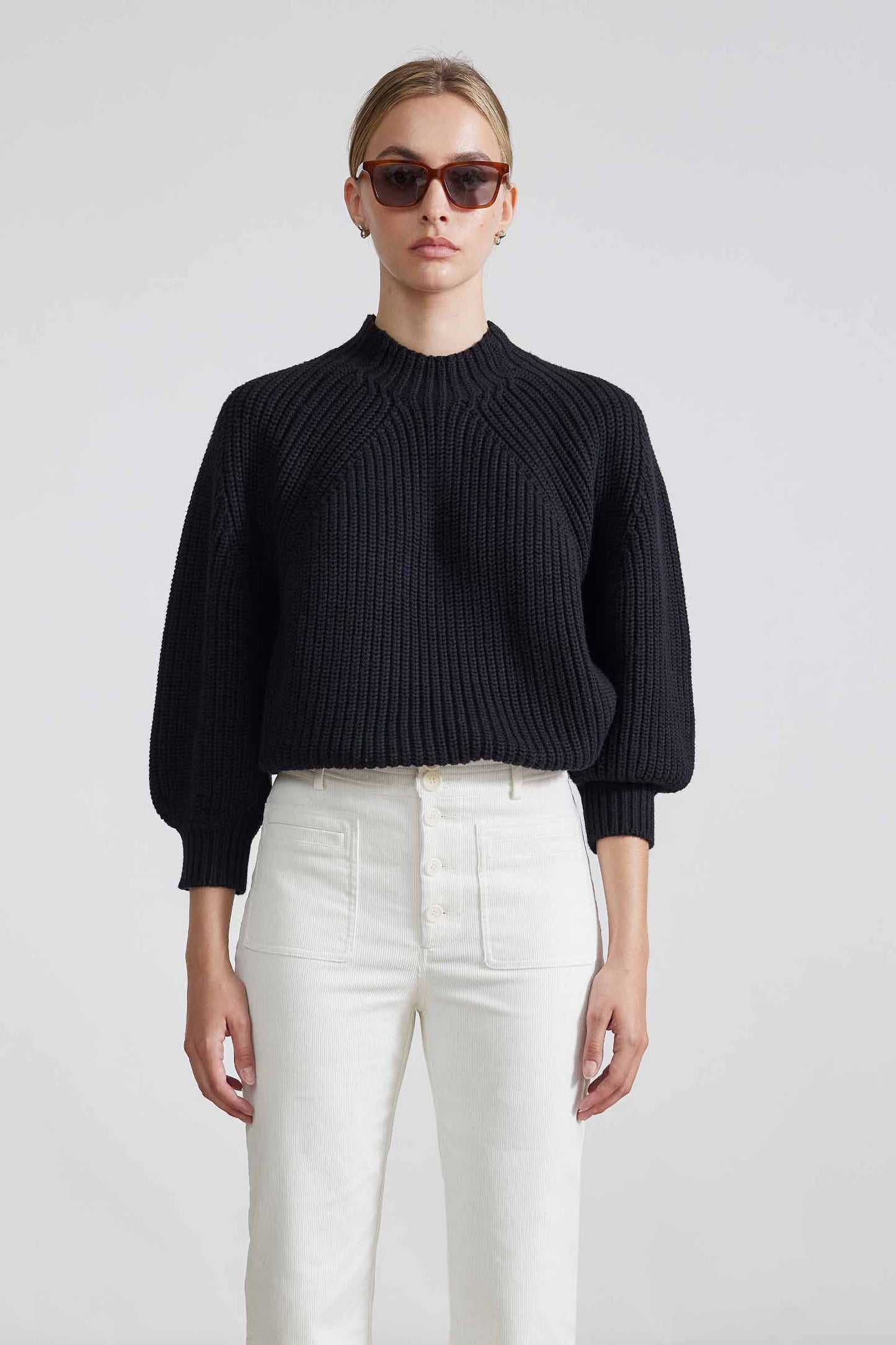 Apiece Apart Eco Nueva Merel Sweater Black