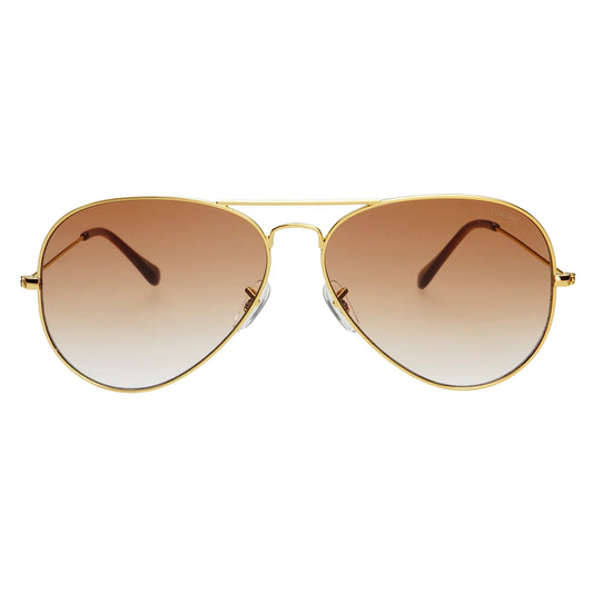 Freyrs Morgan Large Unisex Aviator Sunglasses - Gold